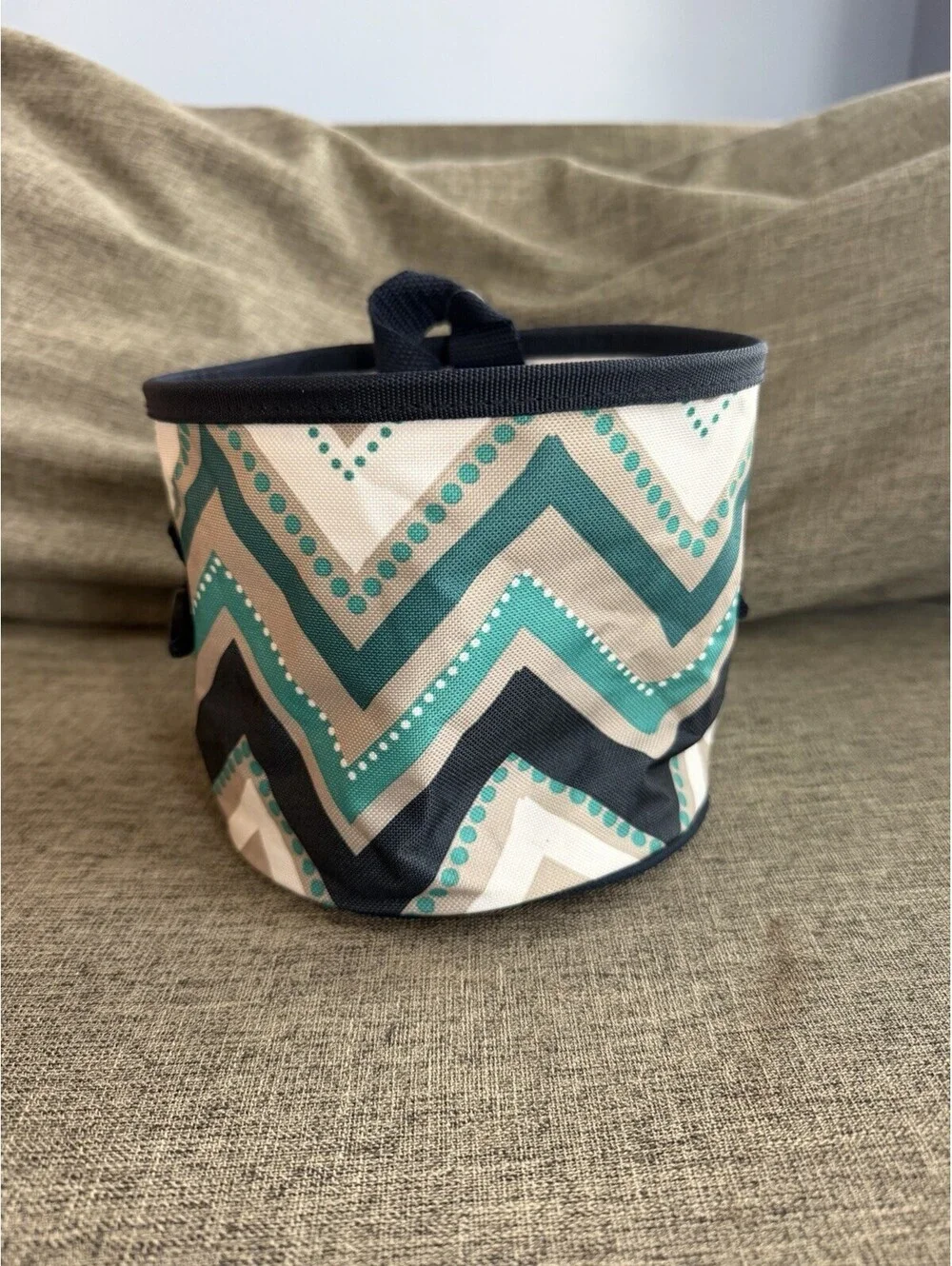 Thirty One Oh Snap Bin In Dotty Chevron Organizing Bin Collapsible New